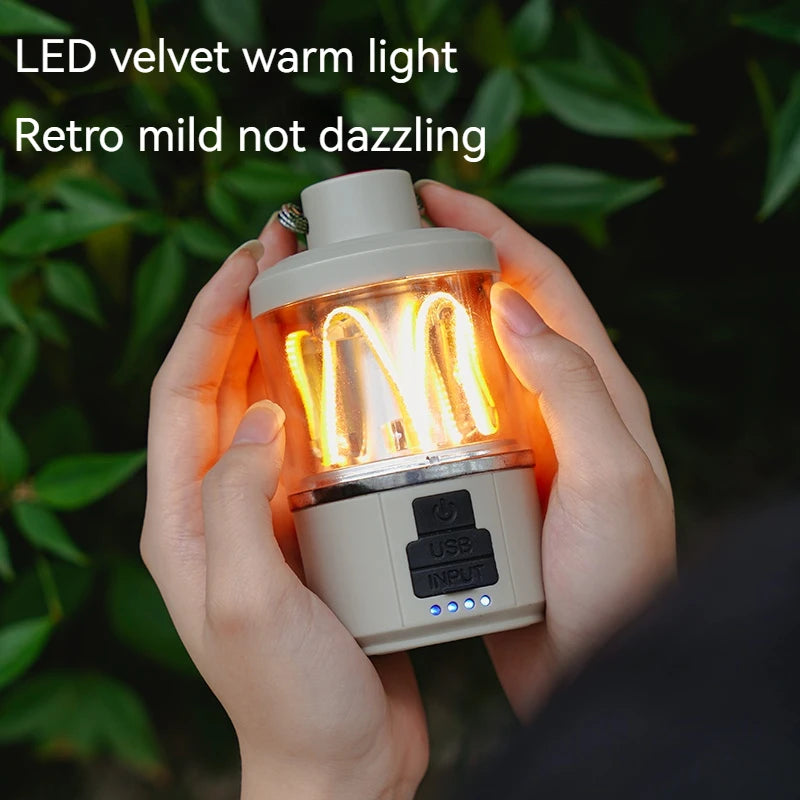 lampe de camping led rechargeable portable pour extérieur - vue 4 sur 6