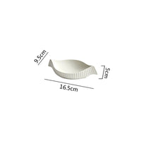 Assiettes ceramique double couche forme irreguliere style japonais