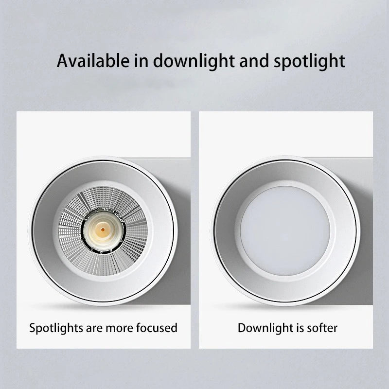 projecteur led pliable rotatif monté surface anti-éblouissement aluminium - vue 4 sur 7