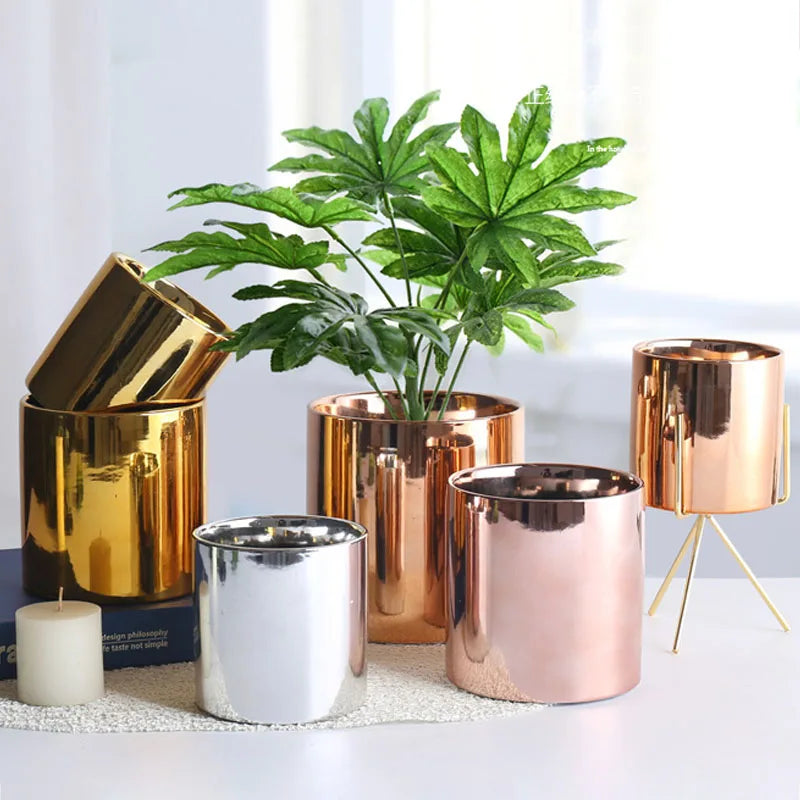décoration de jardin pot en céramique pour plantes vertes et succulentes - vue 3 sur 9
