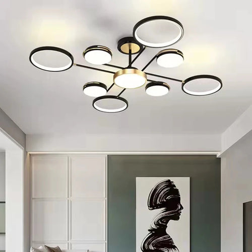 Minimalist LED ceiling light with 3 colour temperatures decorative indoor fixture - vue 5 sur 30