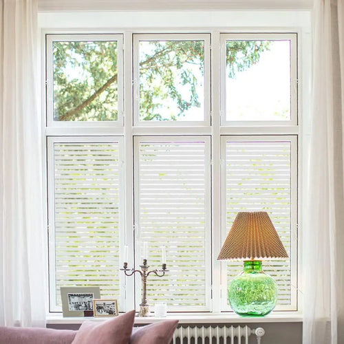 Film décoratif dépoli rayures protection uv pour vitres - vue 3 sur 6