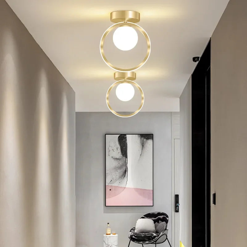 led verre white plafonnier decor chambre salon escalier balcon