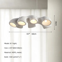 Minimalist resin pendant light for a contemporary interior
