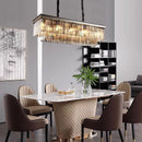 lustre moderne en cristal style nordique vintage pour intérieur élégant