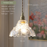 Minimalist Japanese style brass and glass LED pendant light Nordic luxury