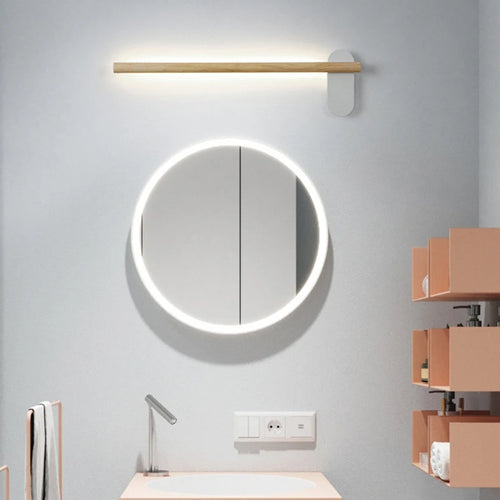 Nordic adjustable minimalist wood and metal wall light - vue 3 sur 9