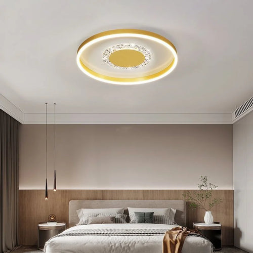 plafonnier led décoratif circulaire pour intérieur moderne