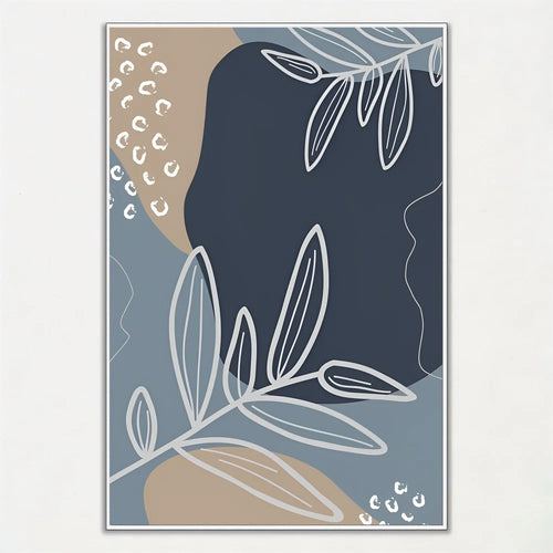 affiche artistique feuilles de palmier pour décoration intérieure