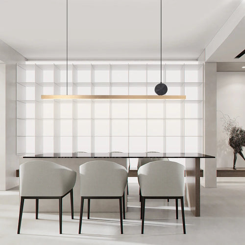 suspension led en acier inoxydable pour décoration moderne - vue 3 sur 8