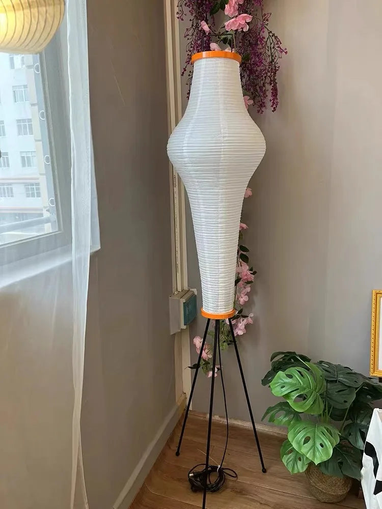 lampadaire led en papier de riz design japonais pour intérieur - vue 7 sur 7