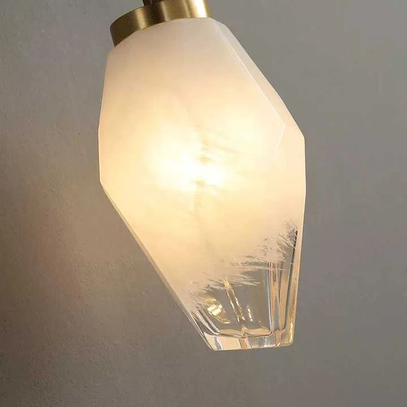 applique murale nordique en cuivre et laiton avec éclairage led rétro moderne - vue 4 sur 8