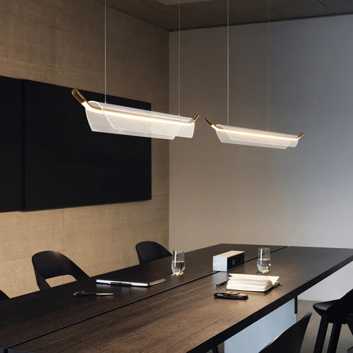 Minimalist designer pendant light for modern restaurant or bar - vue 6 sur 18