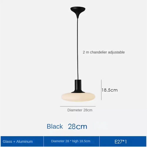Minimalist glass chandelier for creative and modern decor - vue 13 sur 12