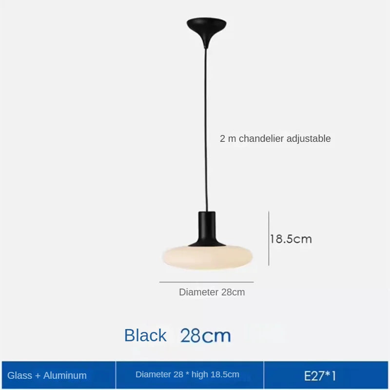 Minimalist glass chandelier for creative and modern decor - vue 12 sur 12