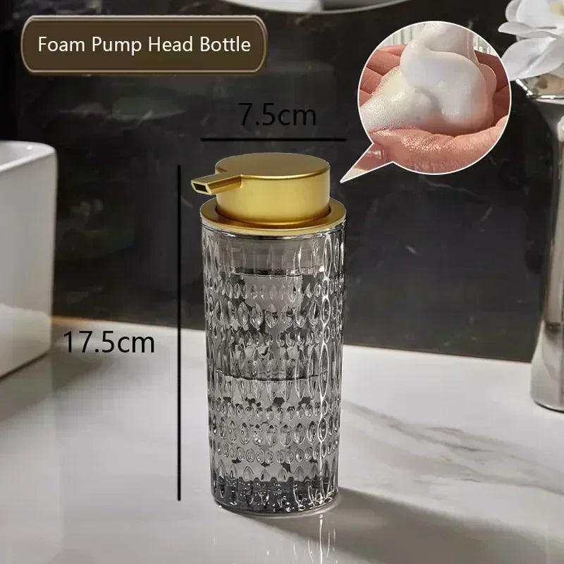 bouteille de savon en verre pour salle de bain élégante et pratique - vue 11 sur 24