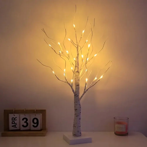 Lampe à poser bonsaï arbre lumière 24 perles à LED - vue 4 sur 6