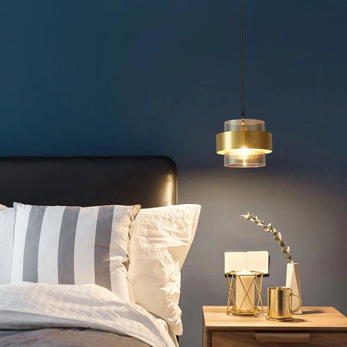 suspension moderne en verre pour décoration intérieure élégante