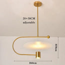 Minimalist Nordic acrylic chandelier for modern decoration
