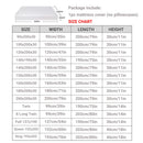 Waterproof Mattress Protector with Zipper Soft & Breathable Noiseless Mattress Cover for Single or Double Bed, Queen/King Size