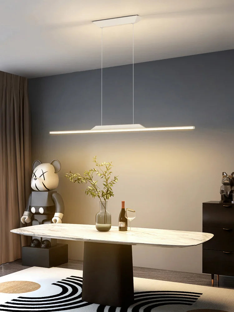 lustre led moderne pour bar cuisine et studio - vue 4 sur 15