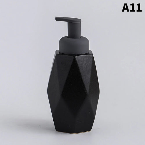 bouteille céramique distributeur savon liquide et gel douche - vue 12 sur 18
