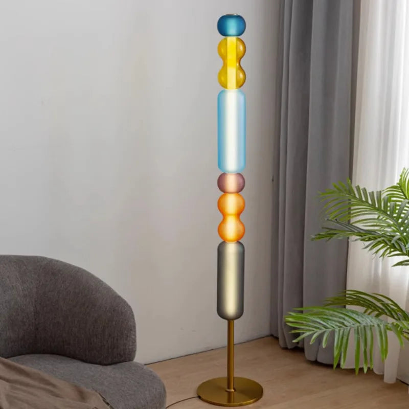 Suspension LED en verre teinté bar