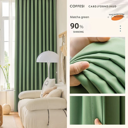 Rideau moderne plissé occultant luxe pour salon chambre