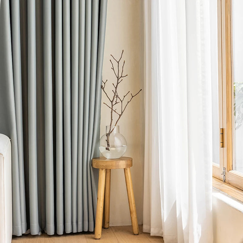 Rideau moderne plissé occultant luxe pour salon chambre - vue 7 sur 18