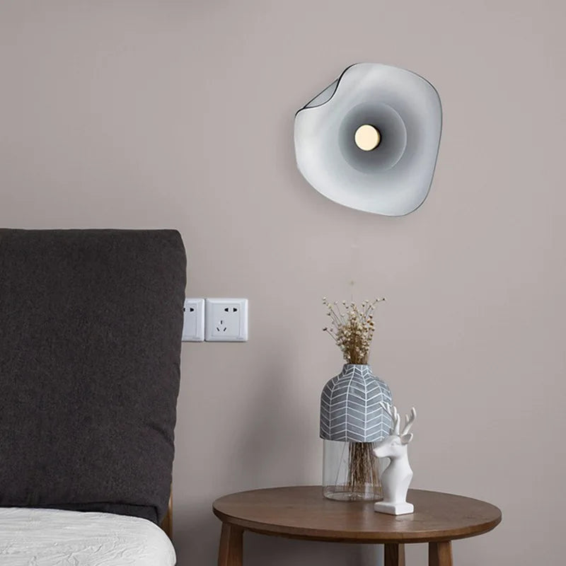 applique murale led moderne en verre pour décoration intérieure - vue 4 sur 8