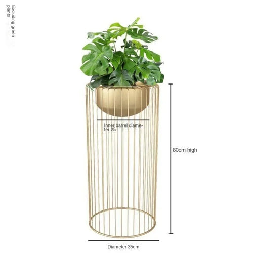 Gold Iron Flower Rack Indoor Vertical Plant Stand, Living Room Balcony, Elegant Flowerpot Holder, Modern Home Decor - vue 5 sur 10