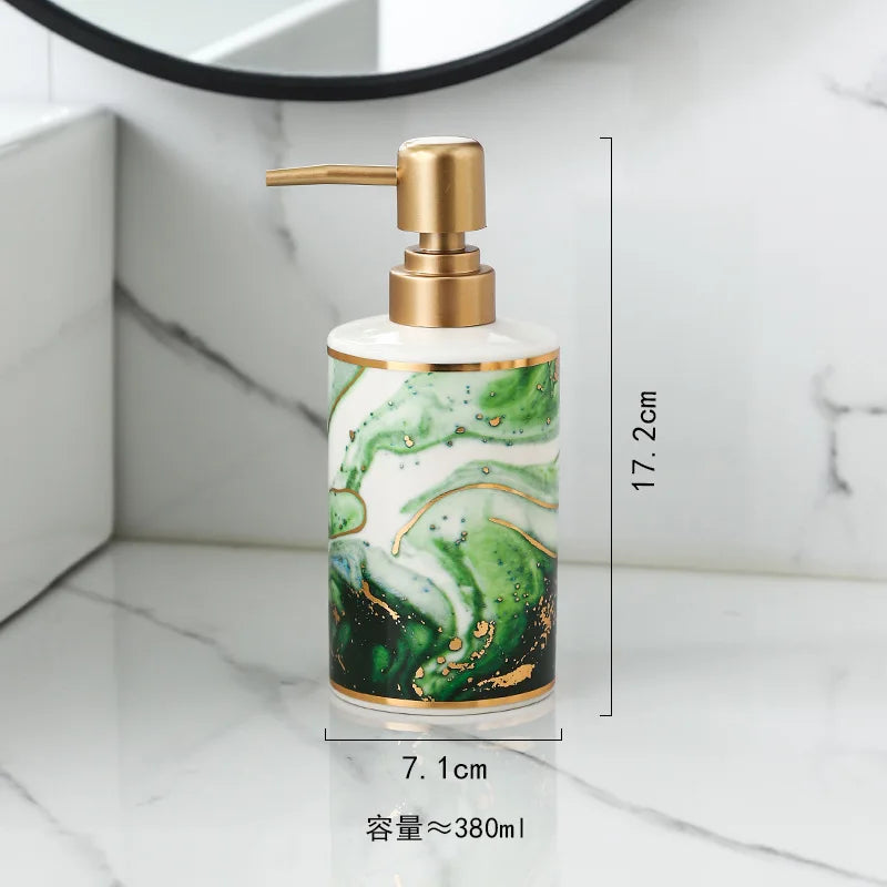 distributeur de savon doré créatif pour salle de bain - vue 8 sur 12