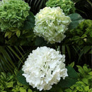 Set of 4 realistic artificial hydrangea flowers for decoration and weddings