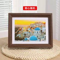 Minimalist wooden photo frame for interior decor and gifts