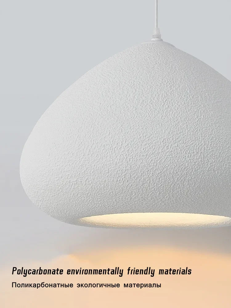 Nordic Handmade Wabi Sabi Pendant Light Restaurant Cream Style Table Lamp Loft Bedroom Decor LED Chandelier Kitchen Accessories - vue 7 sur 11