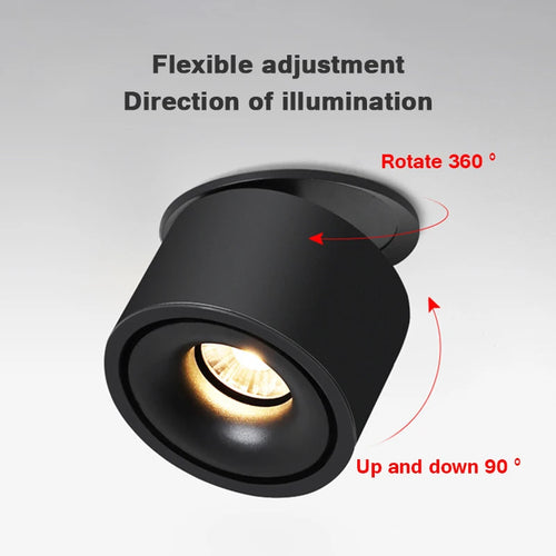 lampe de downlight led en surface à intensité variable pliable pour éclairage domestique - vue 2 sur 5
