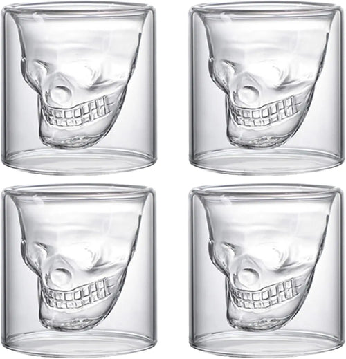 Verre cocktail forme crâne épais résistant bar