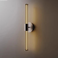 applique murale minimaliste industrielle en verre de cuivre led rétro créative