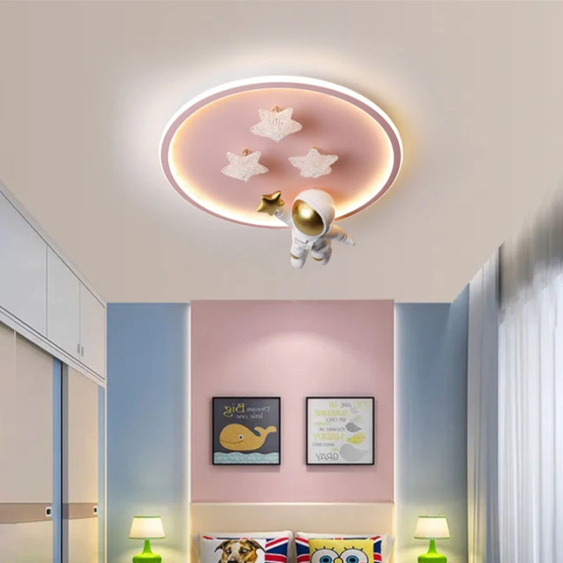 plafonnier moderne astronaute lampe créative pour enfants - vue 6 sur 8