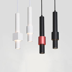 lustre cylindrique créatif pour décoration industrielle élégante