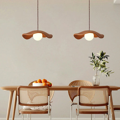 Minimalist Nordic wabi sabi chandelier for modern decor - vue 4 sur 9