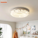 Minimalist LED ceiling light with decorative donut design