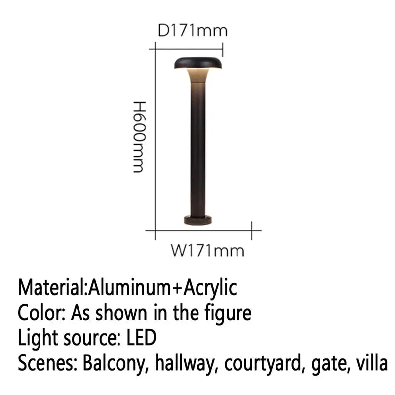 Contemporary outdoor LED lamp for garden and courtyard - vue 47 sur 47