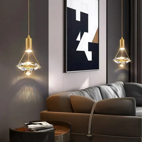 Suspension De Luxe En Cristal à LED design - vue 7 sur 13