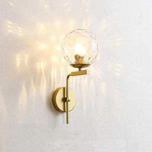 applique murale led moderne en forme de boule de verre pour décoration intérieure