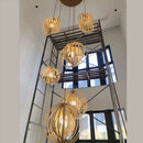 lustre lunaire rotatif design style nordique pour décoration intérieure