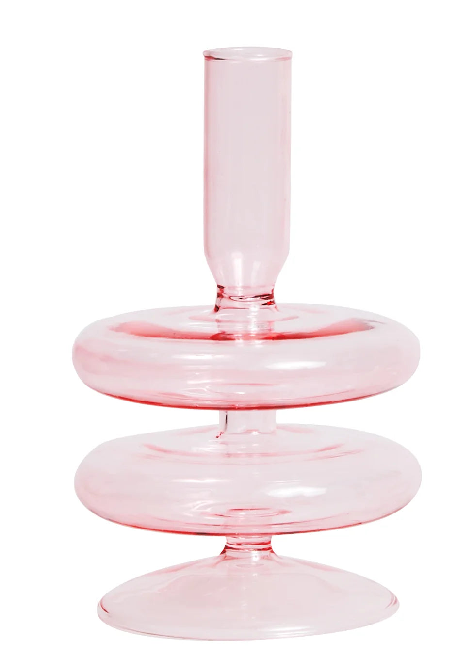 bougeoir en verre conique pour table de mariage et décoration nordique - vue 28 sur 28