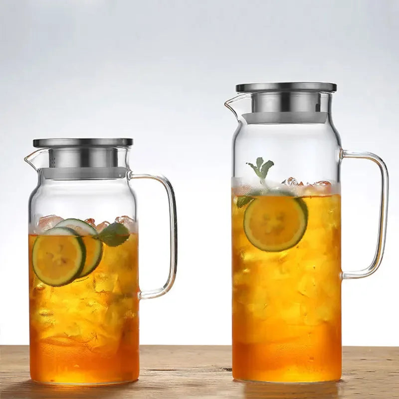 Bouilloire verre borosilicate grande capacité pour thé boissons - vue 3 sur 8