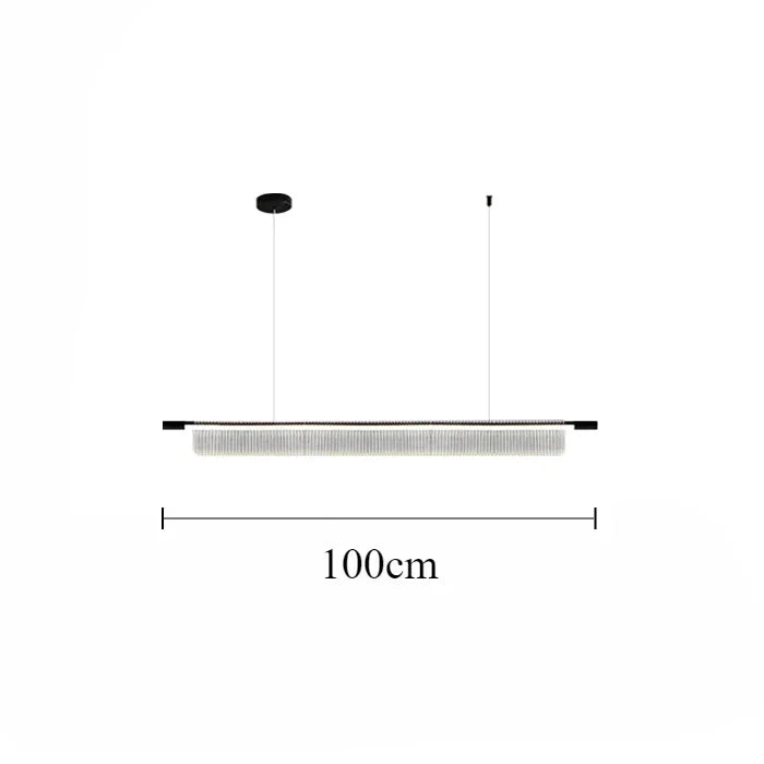 lustre linéaire moderne pour décoration intérieure et restaurant - vue 18 sur 18