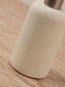 Ahunderjiaz Wabi-Sabi Style Push Bottle, Marble Shower Gel Dispenser Bottle, Light Luxury Bathroom Tabletop Decoration, Home Dec